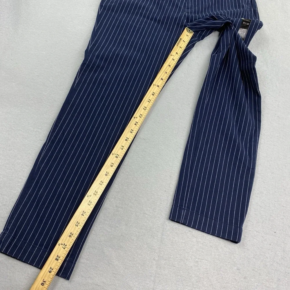 Banana Republic Pants Mens 32x32 Blue Chino Grayson Slim Tapered Fit Striped